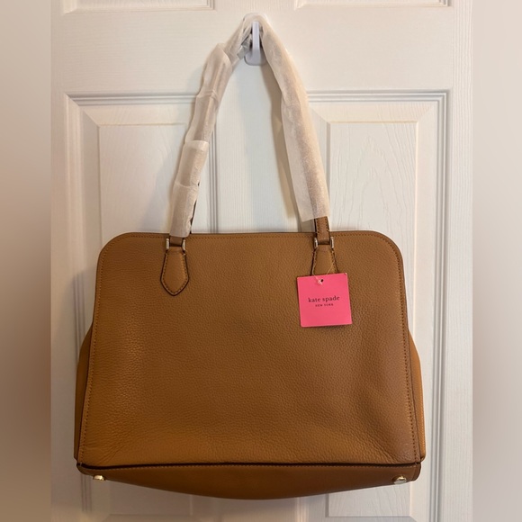 NWT Authentic Kate Spade Polly Tote in Rich Pecan - Picture 2 of 5